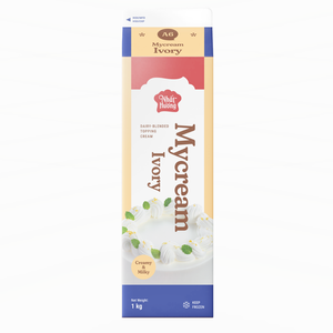 วัตถุดิบเบเกอรี่และขนมหวานระดับพรีเมียมสำหรับอุตสาหกรรมอาหาร ฮาลาล มายครีม ไอวอรี่ ครีมเทปปิ้งนมผสม 1 กก. แบบกำหนดเองได้ - Product Image 1