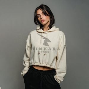 Nouveau Hoodie Court Femme 2026 le Plus Vendu – Pull Court à Capuche pour Femme – Personnalisation de Marque pour Fitness - Product Image 5