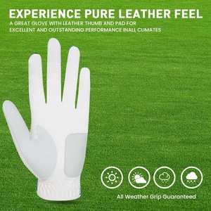 Nouveau design, gants de golf en cuir Cabretta de haute qualité, coupe-vent, imperméables, à séchage rapide, à doigts entiers, Bigwood Sports - Product Image 4