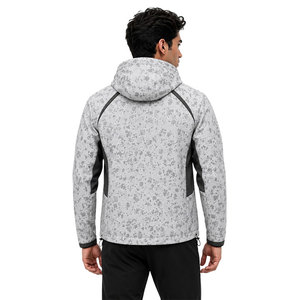 Custom Men's Hooded Windbreaker Jacket Waterproof Windproof Outdoor Hiking Camping Lightweight Camo Print Jacket OEM ODM Service - Product Image 4