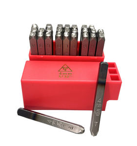 Poinçon de lettres et chiffres en acier, kit d'estampage de 4mm, prix d'usine, universel - Product Image 2