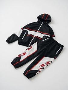 Unique Style Hooded Casual Men's Windbreaker <b>Tracksuit</b> Solid Reversible Breathable Comfortable Sports Wear High 100% Cotton - Product Image 1