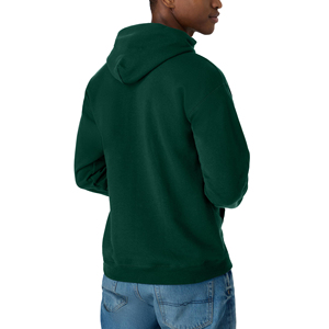 Sudadera con Capucha para Hombre, Color Verde Oscuro, Corte Regular, Felpa de Algodón, Estilo Casual para Otoño, con Bolsillo Delantero y Capucha con Cordón Ajustable - Product Image 6