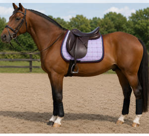 Custom Horse Saddle Pad with Elegant Embroidery | <b>Equestrian</b> Saddle Cloth Manufacturer - Product Image 3