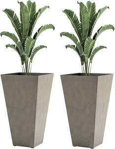 Juego de Macetas de Metal Dorado de Lujo con Soporte de Hierro Negro, Maceta Moderna Alta para Flores, Florero Decorativo de Pie para Interiores, Hogar y Hotel - Product Image 5