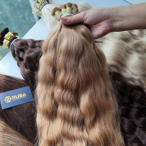 Extensiones de Cabello Ondulado Vietnamitas al Por Mayor, Textura y Longitud de Cabello Personalizadas, de 10 a 34 Pulgadas, Alta Calidad de Fábrica - Product Image 1