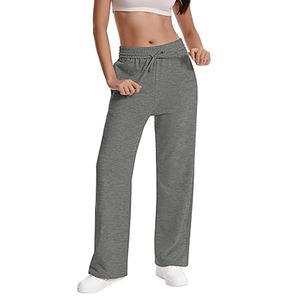 Pantalones Deportivos Casuales de Verano para Mujer, Corte Recto Regular, Estilo Vintage, Cintura Ajustable, 100% Algodón, Resistentes al Viento, Ecológicos, de Secado Rápido - Product Image 2