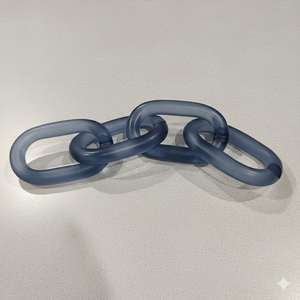 Cadenas de Resina Epoxi Transparentes Grandes y Coloridas para Decoración de Pared, Separador de Ambientes Personalizado - Product Image 2