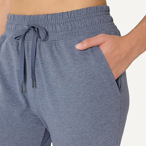 Pantalones Deportivos de Felpa para Mujer, Cintura Alta, Cordón Ajustable, Puños Elásticos, Gruesos, Cómodos, Transpirables, de Algodón y Felpa, para Invierno - Product Image 4