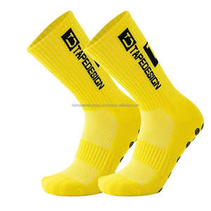 Calcetines Deportivos al Por Mayor con Diseño de Cinta Adhesiva, Calcetines de Fútbol Antideslizantes, Calcetines de Baloncesto Personalizados, Absorbentes de Sudor y Transpirables para Hombre - Product Image 1