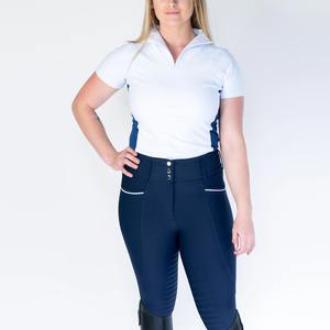 Camisa de Competición para Mujer, Moderna, con Logotipo Personalizado, Color Sólido, Material Transpirable de Punto, MOQ Bajo - Product Image 1