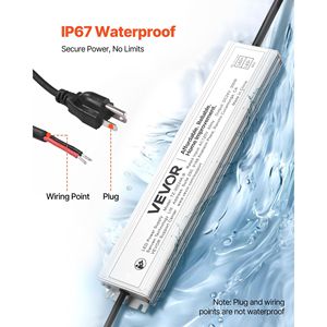 300W 24V DC ไดรเวอร์ LED พาวเวอร์ซัพพลายหม้อแปลงแรงดันไฟฟ้าต่ำ IP67กันน้ำ - Product Image 6