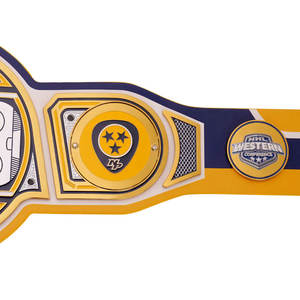 Cinturón de Campeonato WWE Legacy Personalizado de los Nashville Predators, Forro de Cuero Ecológico, Cintura Alta para Hombre - Product Image 4