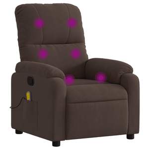 Fauteuil inclinable de massage marron - Product Image 2