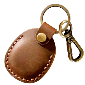 Porte-clés en cuir gravés avec logo, cadeaux en gros, meilleure qualité, porte-clés en cuir personnalisés - Product Image 3