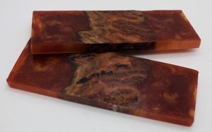 Handmade Waterproof Resin <b>Bookend</b> & Knife Handle with Green Marbled Pattern Irregular Shape Artistic Home Decor - Product Image 6