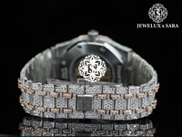 Montre de luxe personnalisée avec logo Hip Hop, diamants Moissanite VVS, pour le style urbain, les célébrités et le commerce de détail