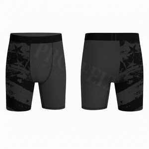 100% Polyester High Quality Sportswear MMA Clothing Compression Shorts OEM ODM Custom Own Design Sublimation Boxing Shorts - Product Image 2