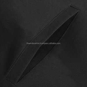 Tablier de régulation Master Mason Past Master Blue Lodge California-Bullion brodé à la main noir et or avec piliers - Product Image 3