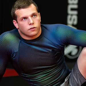 Wholesale Custom Unisex Rashguard Anti Rash UV Protection Sublimation <b>Compression</b> Polyester OEM Made Sportswear OEM Wholesale - Product Image 5