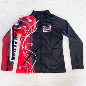 2025 Sublimation Veste d'équipe de danse en polyester pour femmes Conception d'échauffement pour adultes en nylon durable - Product Image 1