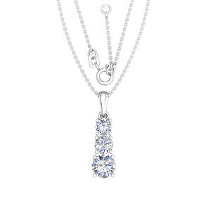 Collier en argent 925 avec diamant de laboratoire certifié IGI, fabricant de bijoux fins éthiques, vente en gros RJC OEM ODM NK706450 - Product Image 1