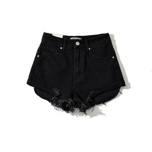 Shorts de mezclilla de corte relajado con dobladillo deshilachado para mujer, shorts de mezclilla holgados de verano para mujer - Product Image 2