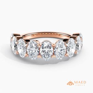 Bague en Moissanite Plaqué Or Rose Coupe Marquise, Bijou de Luxe pour Femme, Mariage, Fiançailles, Anniversaire, Cadeau Élégant - Product Image 1