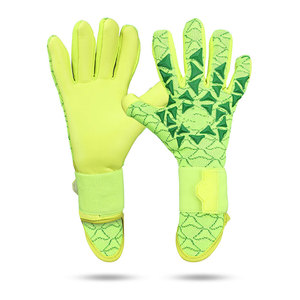 Guantes de Portero de Fútbol Profesionales en Oferta, Cuero de Alta Calidad con Látex para Uso Deportivo, Material PU, Cordones Personalizados - Product Image 1