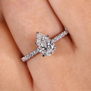 High Quality Lab-Grown Round Cut Diamond <b>Ring</b> 14K Yellow Gold Engagement Wedding Party Jewelry Eternity Vermeil - Product Image 3