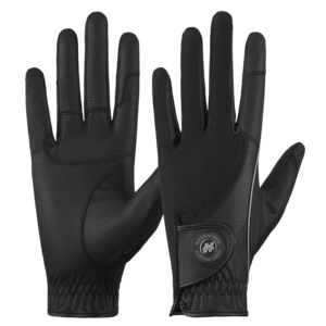 Breathable Horse Riding Gloves <b>Full</b> black s curved design Equestrian Performance Gloves Anti <b>slip</b> Adjustable Summer For Adult - Product Image 1