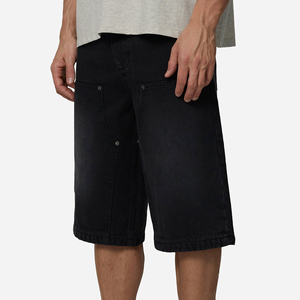 Pantalones Cortos Bermuda de Lona para Hombre, Color Sólido, Cintura Media, Cierre de Botones, Estilo Casual, con Bolsillos, Tejido Transpirable - Product Image 6