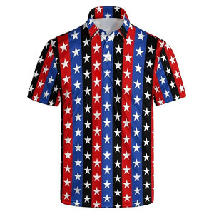 Camisa de equitación para hombre de manga corta, camisa de golf tipo polo con estampado divertido, camisetas deportivas de secado rápido que absorben la humedad - Product Image 1