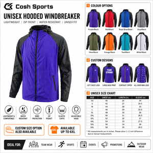 Chaqueta Cortavientos con Capucha de Color Contrastante, Unisex, Ligera, Multicolor, Fabricante de Chaquetas para Exteriores - Product Image 6