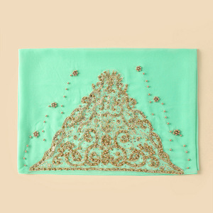 ENVAFA Women Solid Chiffon Hijab Scarf Long Headscarf Muslim Fashion <b>Wrap</b> Shawl Custom Logo OEM ODM Manufacturer Wholesale - Product Image 2