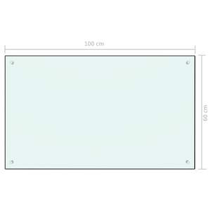 39.4 bianco "x 23.6" vetro temperato cucina Backsplash - Product Image 6