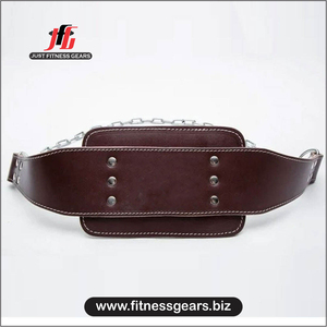 Ceintures de musculation en cuir de vachette de haute qualité avec chaîne, logo personnalisé, équipement de gym pour hommes et femmes JUST FITNESS GEARS, respirantes - Product Image 2