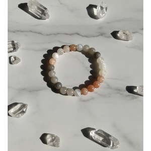 Bracelet d'harmonie en pierres de lune multicolores en gros, fait main, en pierres de lune arc-en-ciel naturelles, bracelet de guérison en cristal perlé - Product Image 5