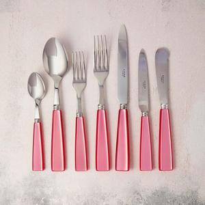 Cucharas, tenedores y cuchillos dorados, juego de cubiertos de lujo de 5 piezas con mangos de resina azul, accesorios de mesa, juego de cubiertos modernos de calidad alimentaria. - Product Image 4