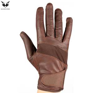 Nouveauté : Gants d'équitation en cuir véritable de qualité supérieure, taille L, confortables et respirants - Product Image 2