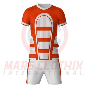 ชุดยูนิฟอร์มรักบี้แบบซับลิเมชั่นสั่งทำพิเศษ เสื้อและกางเกงรักบี้โพลีเอสเตอร์ระบายอากาศได้ดีและสวมใส่สบายสำหรับทีมกีฬา - Product Image 2
