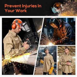 Camisa ZUNEZI FR en Oferta, Camisa de Trabajo para Hombre con Botones, Impermeable, Resistente al Fuego, Nivel de Protección Contra Incendios - Product Image 3