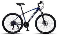 Bicicleta de Montaña con Suspensión Delantera de 24/26 Pulgadas, 30 Velocidades, Frenos de Disco, Cuadro de Acero, MTBGO