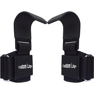 Custom Logo Design Adjustable Power Hooks for Weightlifting Gym Lifting <b>Rod</b> Fitness Wrist <b>Holder</b> Wholesale 2026 New Arrival - Product Image 1