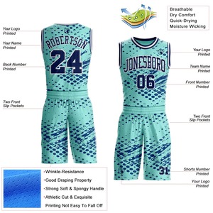 Fashionable Basketball Uniform for Men and Custom Logo Lightweight Team Wear Basketball Uniform Set - Product Image 2
