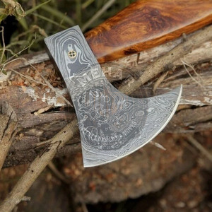 Hacha de Damasco Fabricada en Pakistán, Bajo MOQ, Servicio OEM, Hacha de Acero de Damasco de Primera Calidad - Product Image 6