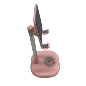 Adjustable Smartphone <b>Stand</b> Dock with Integrated Wireless Audio <b>Speaker</b> for Home Office Desk Entertainment Use - Product Image 5