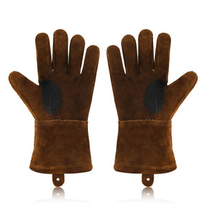Fabricants directs d'usine, gants de travail en cuir de qualité supérieure, couleurs et designs demandés par les clients, gants de travail en cuir résistants. - Product Image 2
