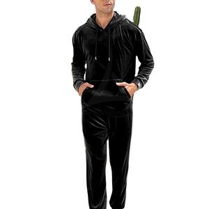 Chándal Casual de Terciopelo Estampado Personalizado para Hombre, Tallas Grandes, de Invierno, Estilo Urbano, Forro Polar Transpirable y Ligero de Algodón - Product Image 2