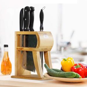 Porte-couteaux en bois de qualité supérieure outils essentiels de cuisine support en bois fait main pour tenir des couteaux et des spatules - Product Image 2